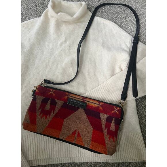 Pendleton wool Aztec southwestern print purse - Picture 1 of 8